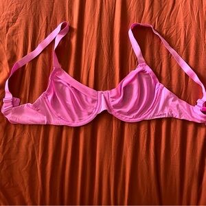 SKIMS Sheer Hot Pink Underwire Bra